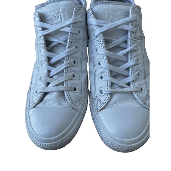 Chuck Taylor All Star Leather White size sneakers size 10 - Picture 5 of 9